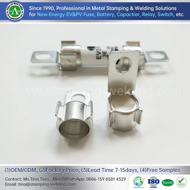 Fuse End Caps For Electric Vehicle Charging Piles