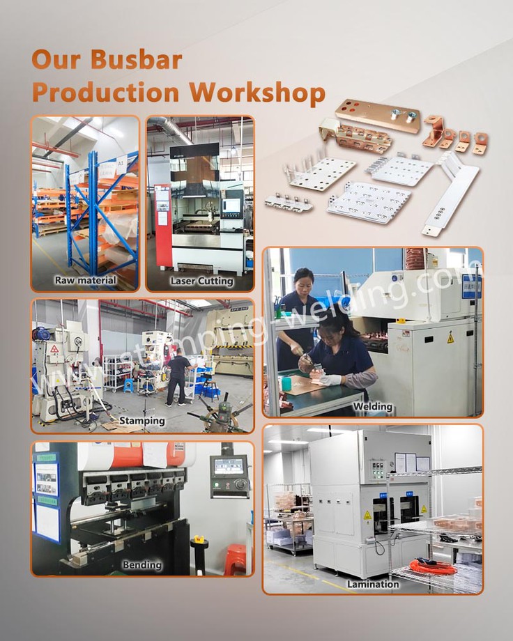 Our Multilayer Copper Foils Flexible BusBars Production Workshop Our Multilayer Copper Foils Flexible BusBars Production Workshop