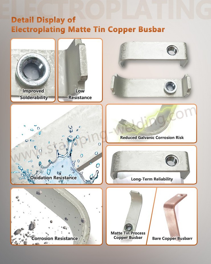 Details display of Tin coated copper flat bar Details display of Tin coated copper flat bar