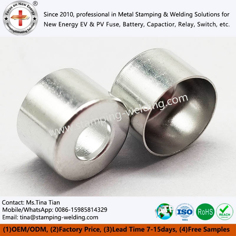 Outer cap of tin-plated copper